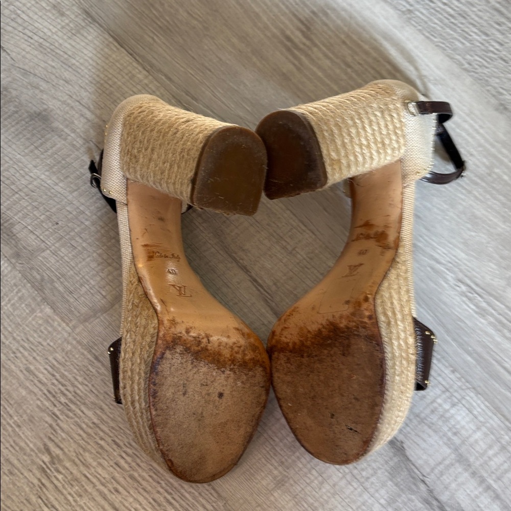 Louis Vuitton Espadrille Wedge Sandals - Picture 10 of 10